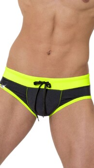 Pánské plavky push-up slip černé 7226
