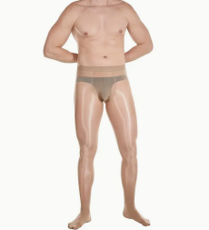 Pánské punčochové kalhoty dark nude